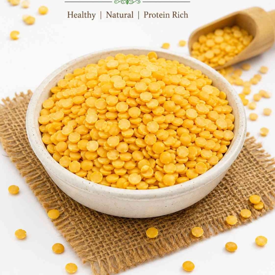 Arhar Dal – 1kg Stapled Pack  Toor Dal | Split Pigeon Pea